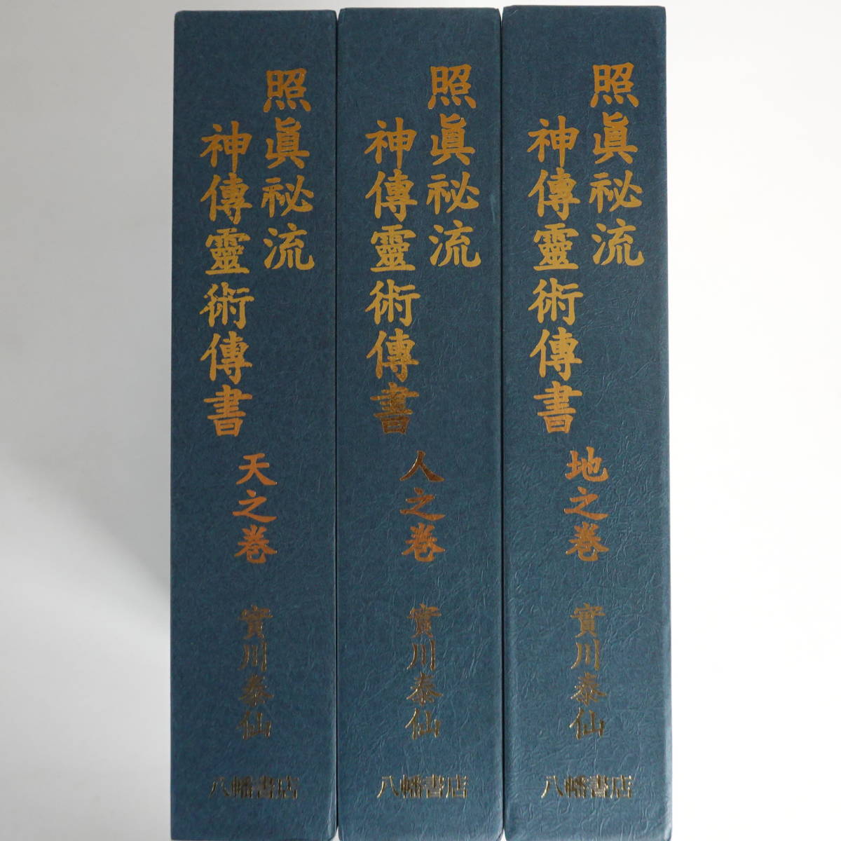 j605 神伝霊術伝書 3冊セット 天之巻＋地之巻＋人之巻 實川泰 照真秘流