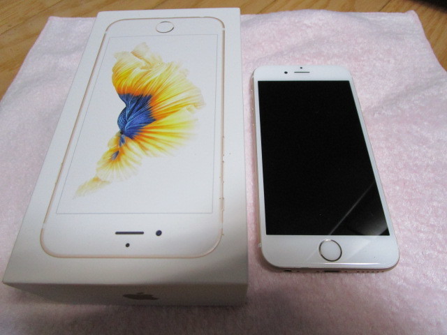超美品☆iPhone 6s☆Gold☆バッテリー最大容量100％☆SIM
