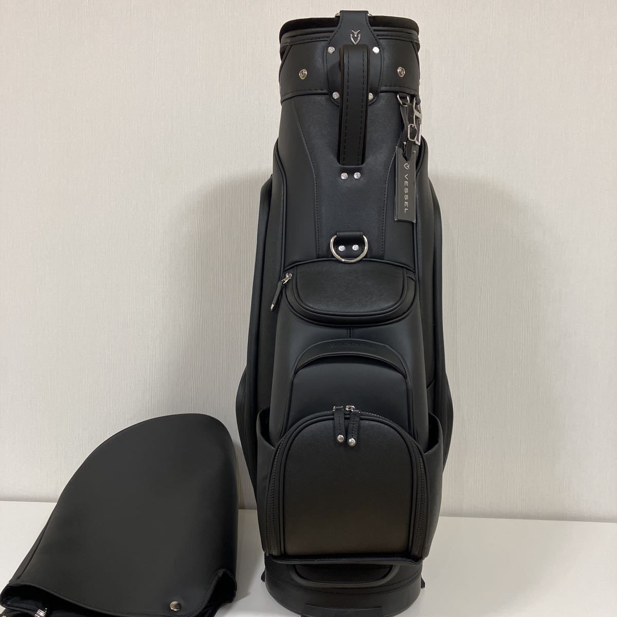 中古美品】VESSEL◇ベゼル◇APX Staff◇キャディーバッグ◇ブラック 