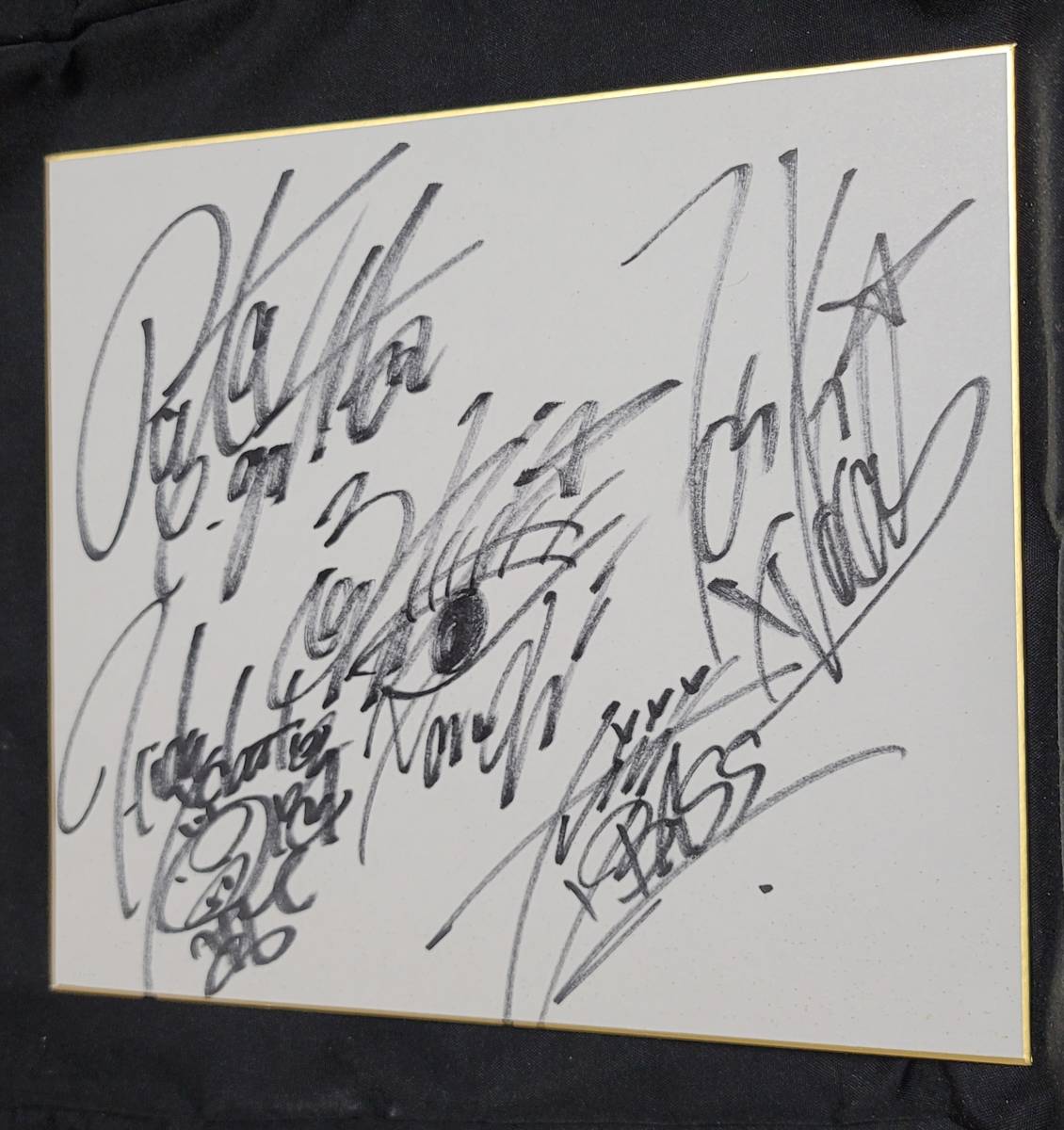 X JAPAN YOSHIKI HIDE TOSHI PATA TAIJI 直筆 サイン色紙(サイン