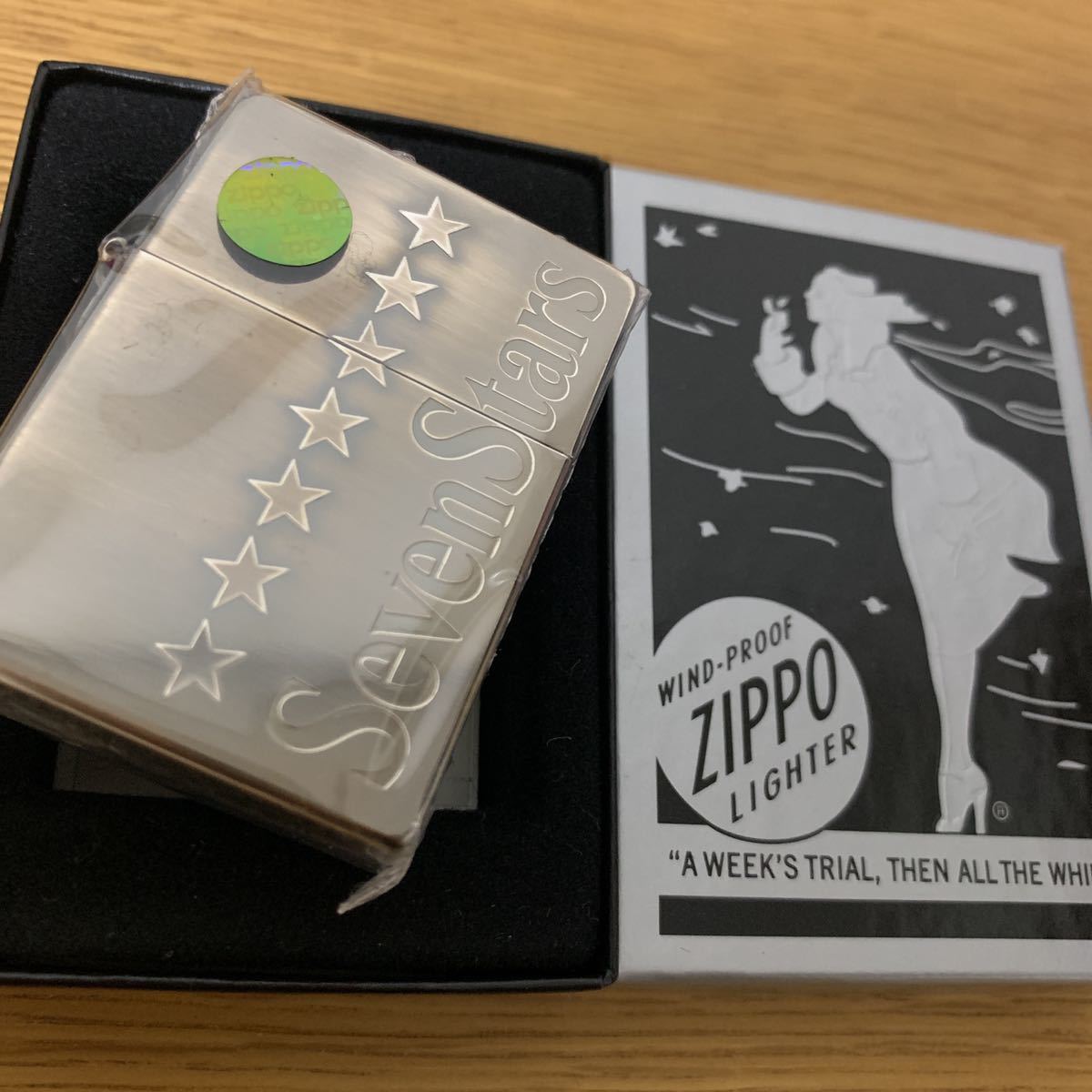 セブンスター zippo SEVEN STARS 金七連星 1935レプリカ 前面刻印 2016年製