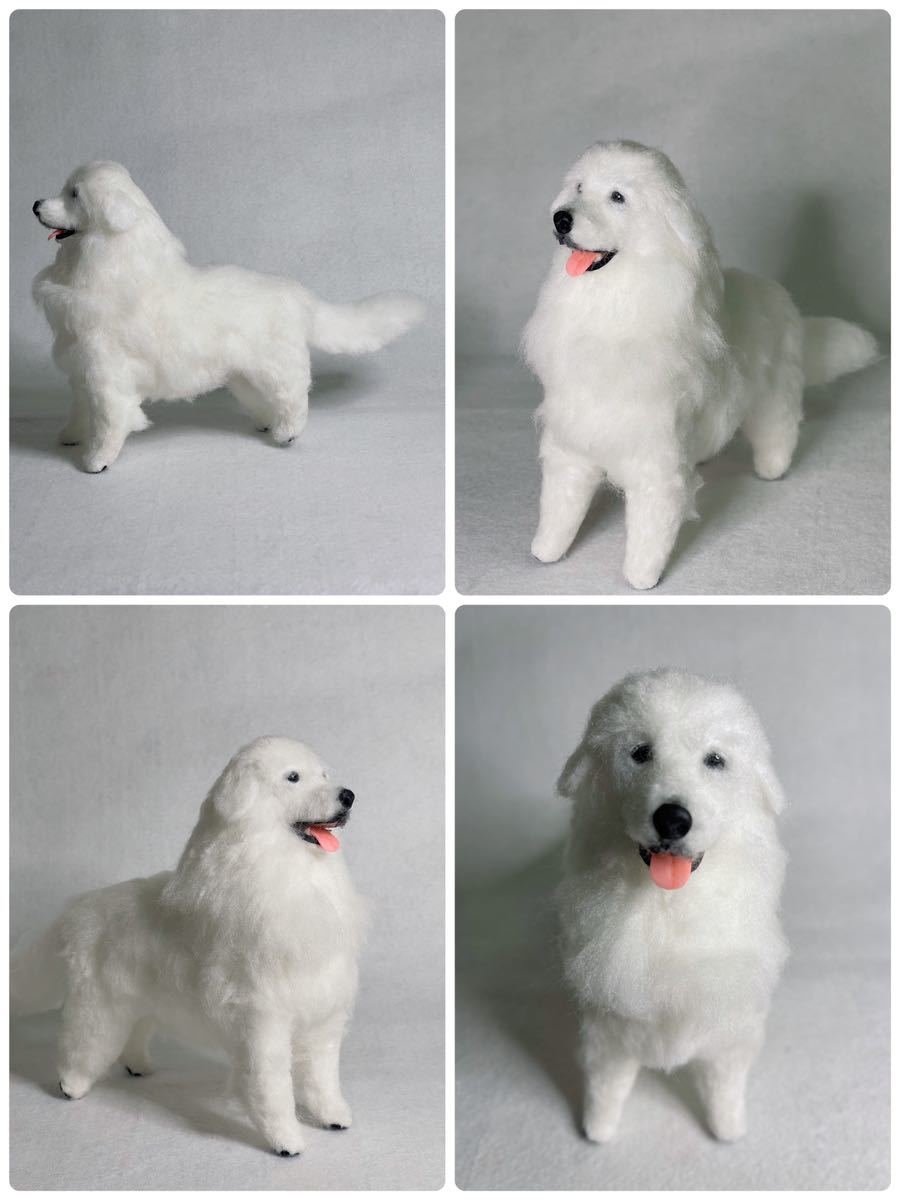 mari mari　羊毛フェルト　犬　グレートピレニーズ　ハンドメイド グレートピレニーズ ハンドメイド 羊毛フェルト 犬 いぬ パピー 子犬