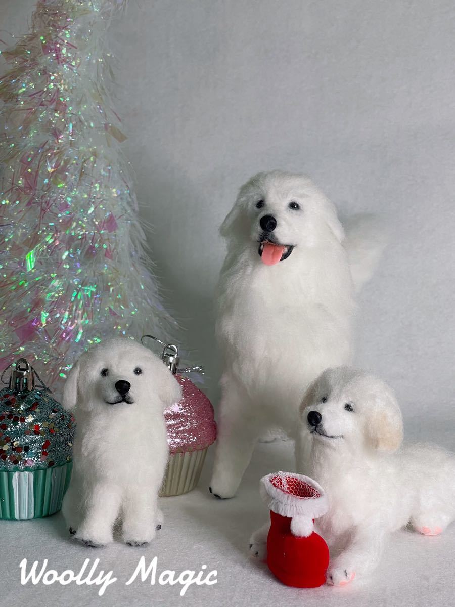 グレートピレニーズ ハンドメイド 羊毛フェルト 犬 いぬ パピー 子犬