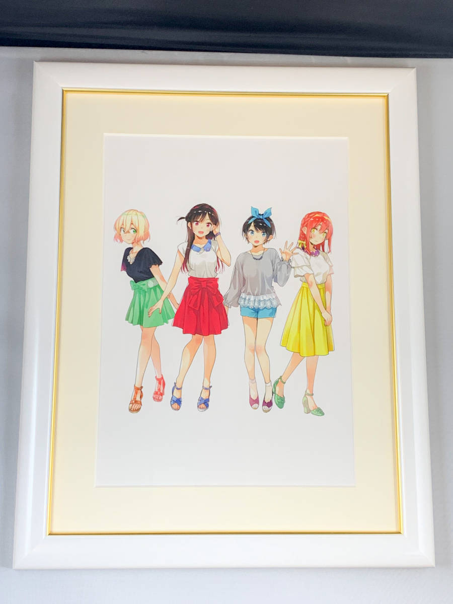 彼女、お借りします 描き下ろしイベントビジュアル ミストグラフ 1円〜【未展示】彼女、お借りします 彼女、お借りします展 書き下ろし