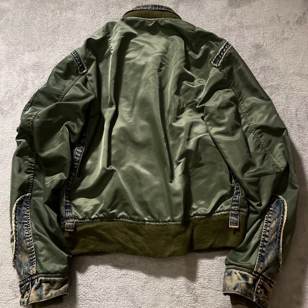 極美品 アヴィレックス AVIREX 入手困難 デニム リメイク