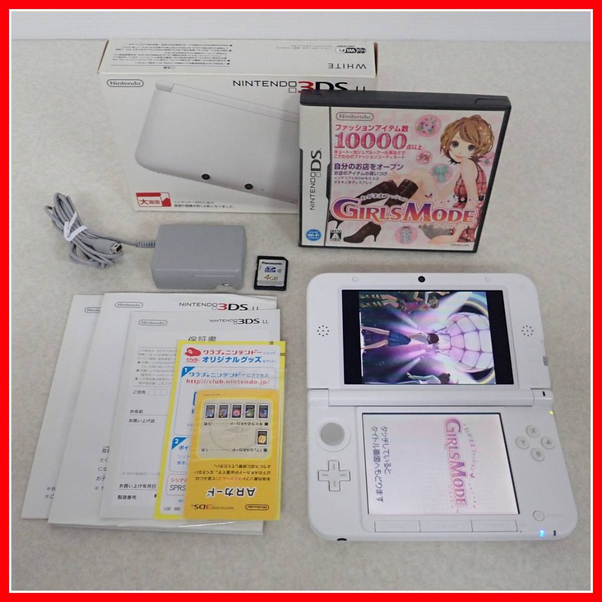 本体 ホワイト 動作品 ゲーム LL本体ミント×ホワイト⭐︎箱説付！AR