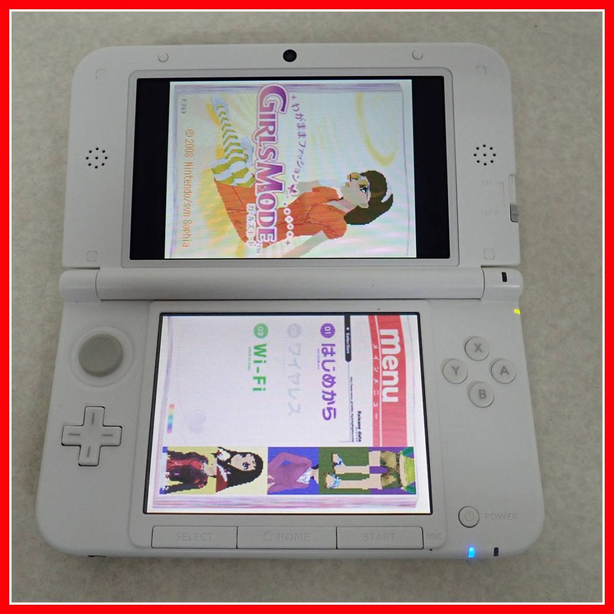 Nintendo 3DS LL ホワイト 本体 箱説付き、動作確認済み