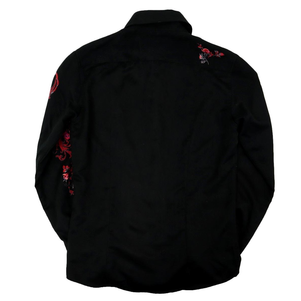 【B1946】TORNADO MART トルネードマート 長袖シャツ 花柄 薔薇 メンズ 男性用 サイズL TORNADO MART トルネードマート MART(トルネード トルネードマート長袖シャツPI 長袖シャツ&frasl;M&frasl;ポリエステル&frasl;BLU&frasl;総