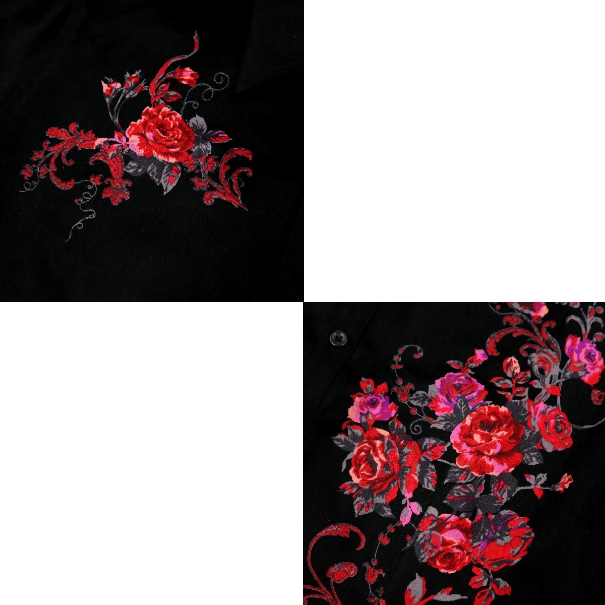 【B1946】TORNADO MART トルネードマート 長袖シャツ 花柄 薔薇 メンズ 男性用 サイズL TORNADO MART トルネードマート MART(トルネード トルネードマート長袖シャツPI 長袖シャツ&frasl;M&frasl;ポリエステル&frasl;BLU&frasl;総