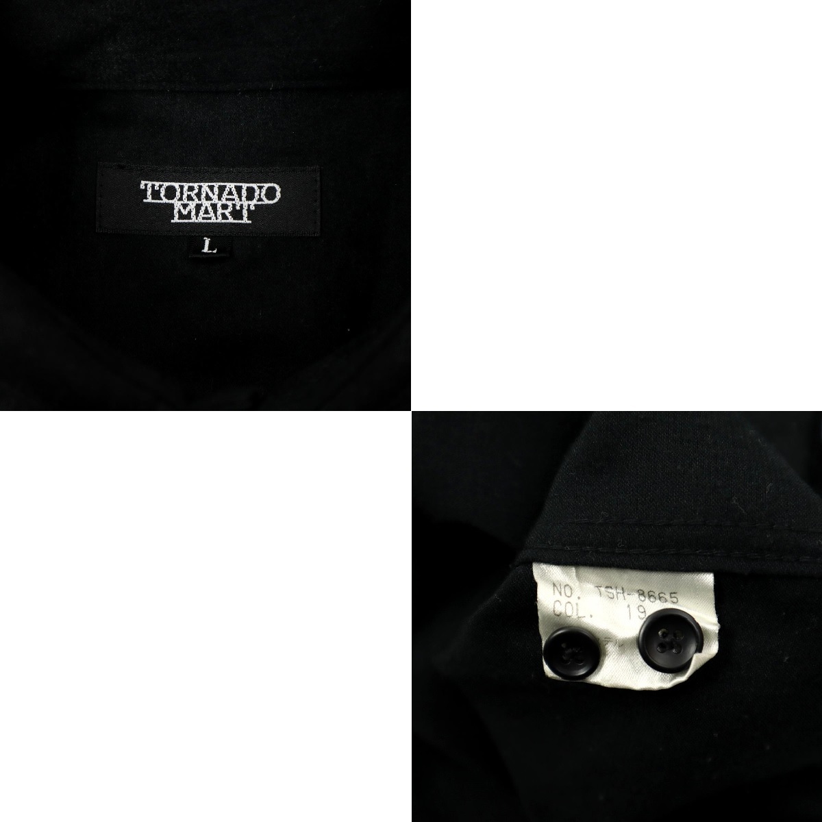 【B1946】TORNADO MART トルネードマート 長袖シャツ 花柄 薔薇 メンズ 男性用 サイズL TORNADO MART トルネードマート MART(トルネード トルネードマート長袖シャツPI 長袖シャツ&frasl;M&frasl;ポリエステル&frasl;BLU&frasl;総