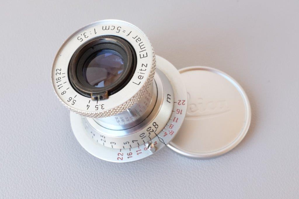 ライカ　赤エルマー　5cm 50mm F3.5 希少なダイヤモンドマーク　メートル表示　