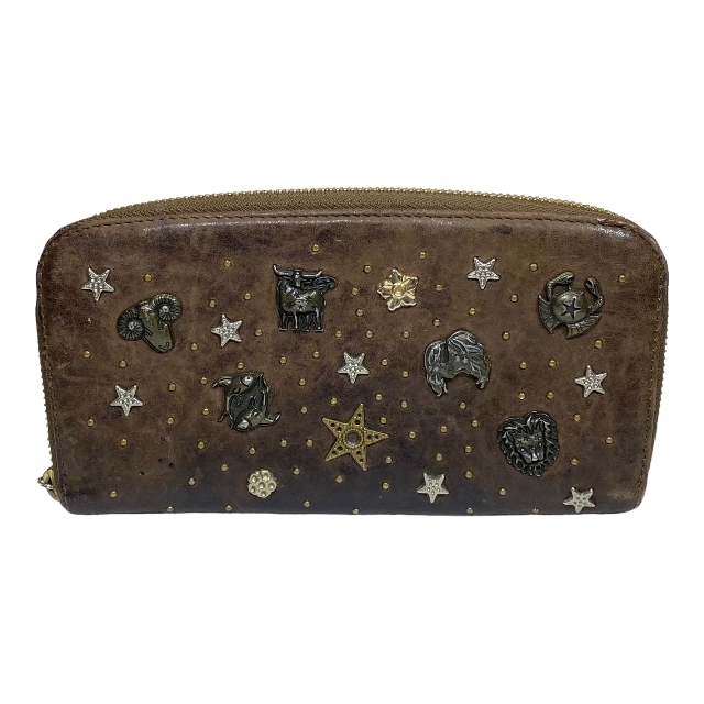 JIMMY CHOO 長財布 ブラウン お得，格安 JIMMY CHOO ジミーチュウ ゾディアック 長財布 ロング