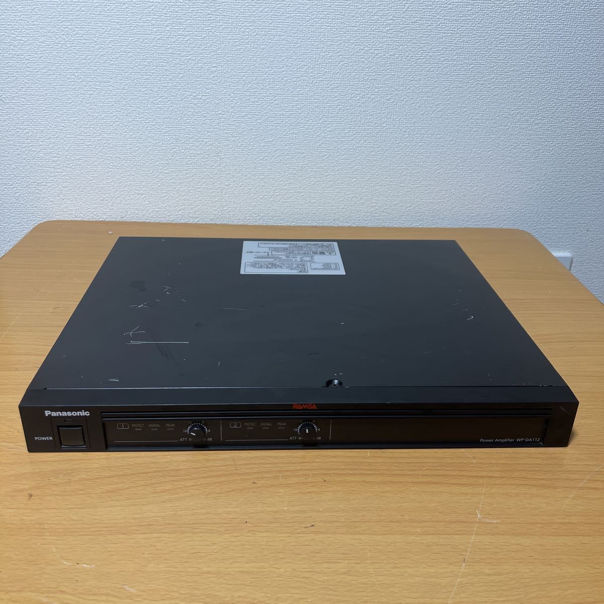 Panasonic/RAMSA デジタルパワーアンプ△WP-DA112 ジャンク品(パワー 