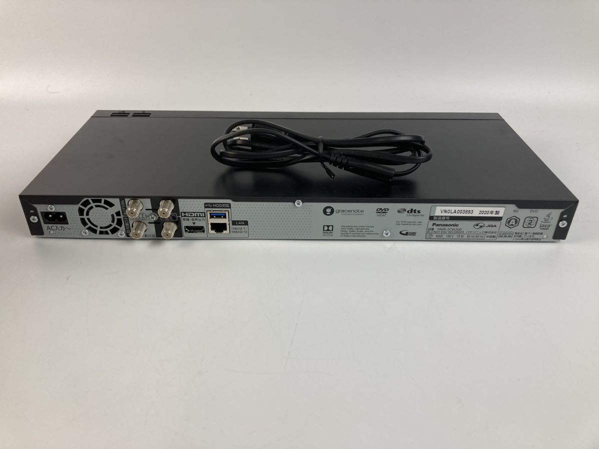 ジャンク品 パナソニック ブルーレイレコーダー DMR-2CW200 2TB