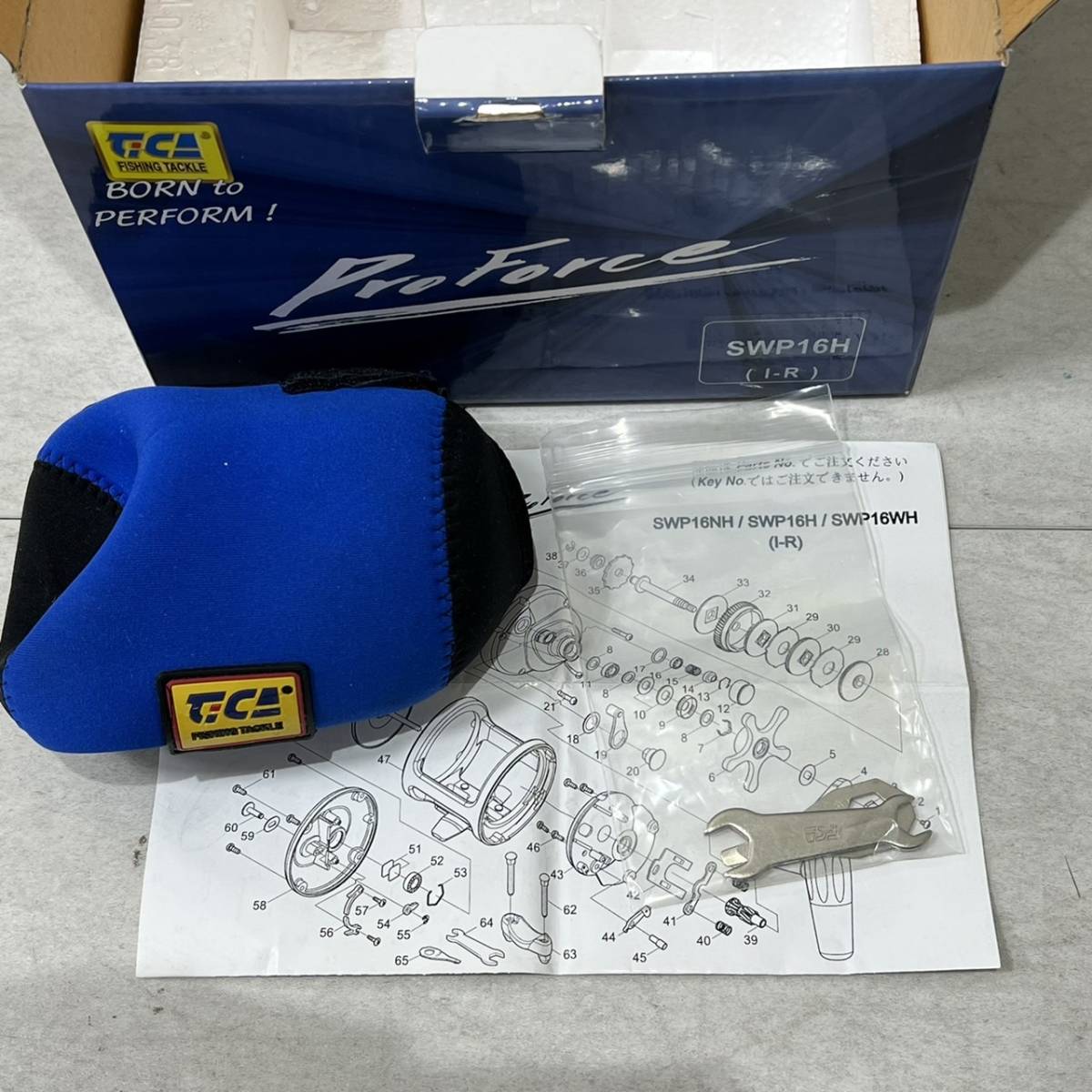 TICA PROFORCE SWP16H ベイトリール トローリング 船用 美品 TICA