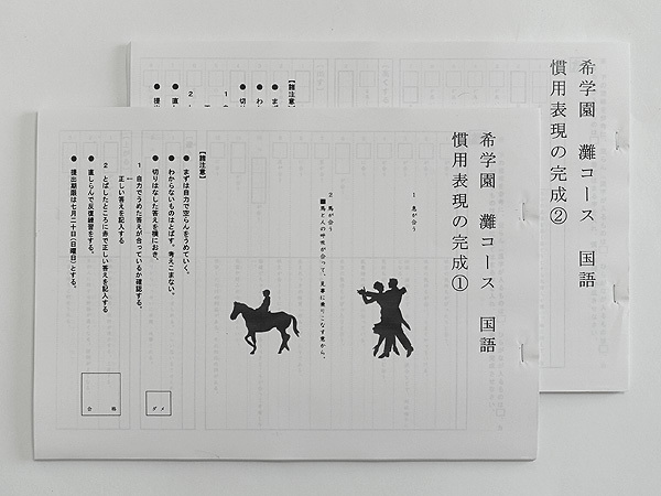 希学園 灘コース 国語 「慣用表現の完成」フルセット①〜⑥ 希学園 国語 灘コース 「慣用表現の完成」フルセット①〜⑥ 2026年最新