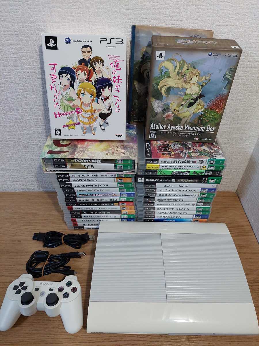 PS3本体+ソフト30枚セット/アーシャのアトリエ/戦国バサラ/ストリート 
