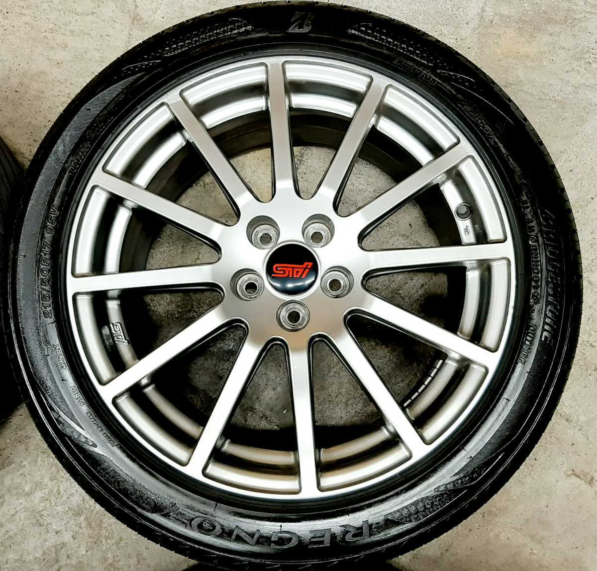 希少】スバル STI 純正オプション ホイールタイヤ ブリヂストン レグノ