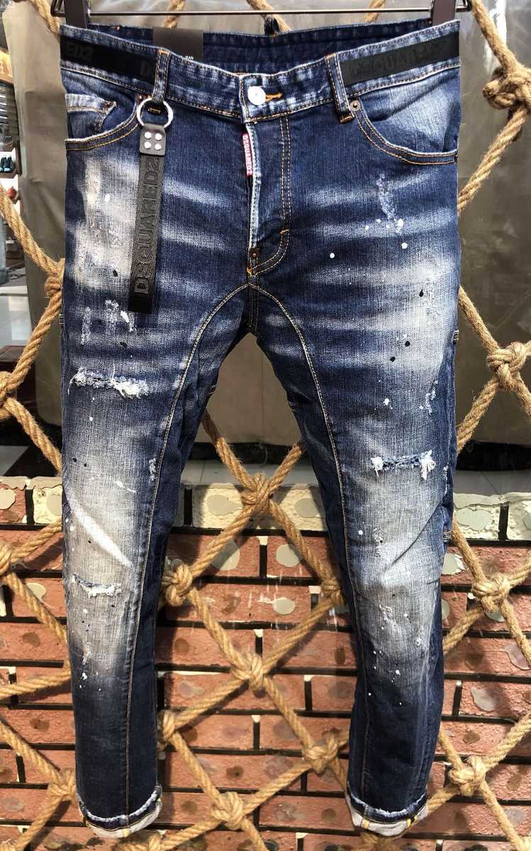 定番，新品 DSQUARED2 サイズ48 ディースクエアード デニム ジーンズ ストレッチa215(ジーンズ)｜売買されたオークション情報、yahooの商品情報をアーカイブ公開 - オークファン 男性用