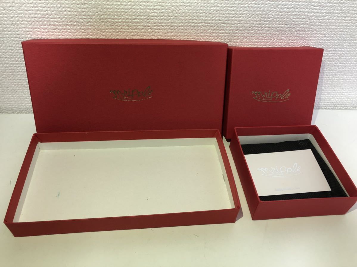 M.Ripple エムリップル 長財布 コインケース セット販売 ブラック 革製 ファッション メンズ 服飾