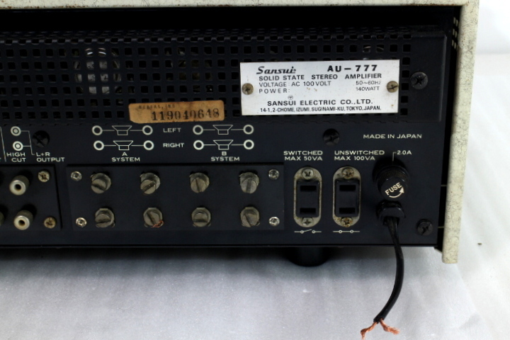 AU-777 プリメインアンプ Sansui SANSUI サンスイ AU-777D 山水 0