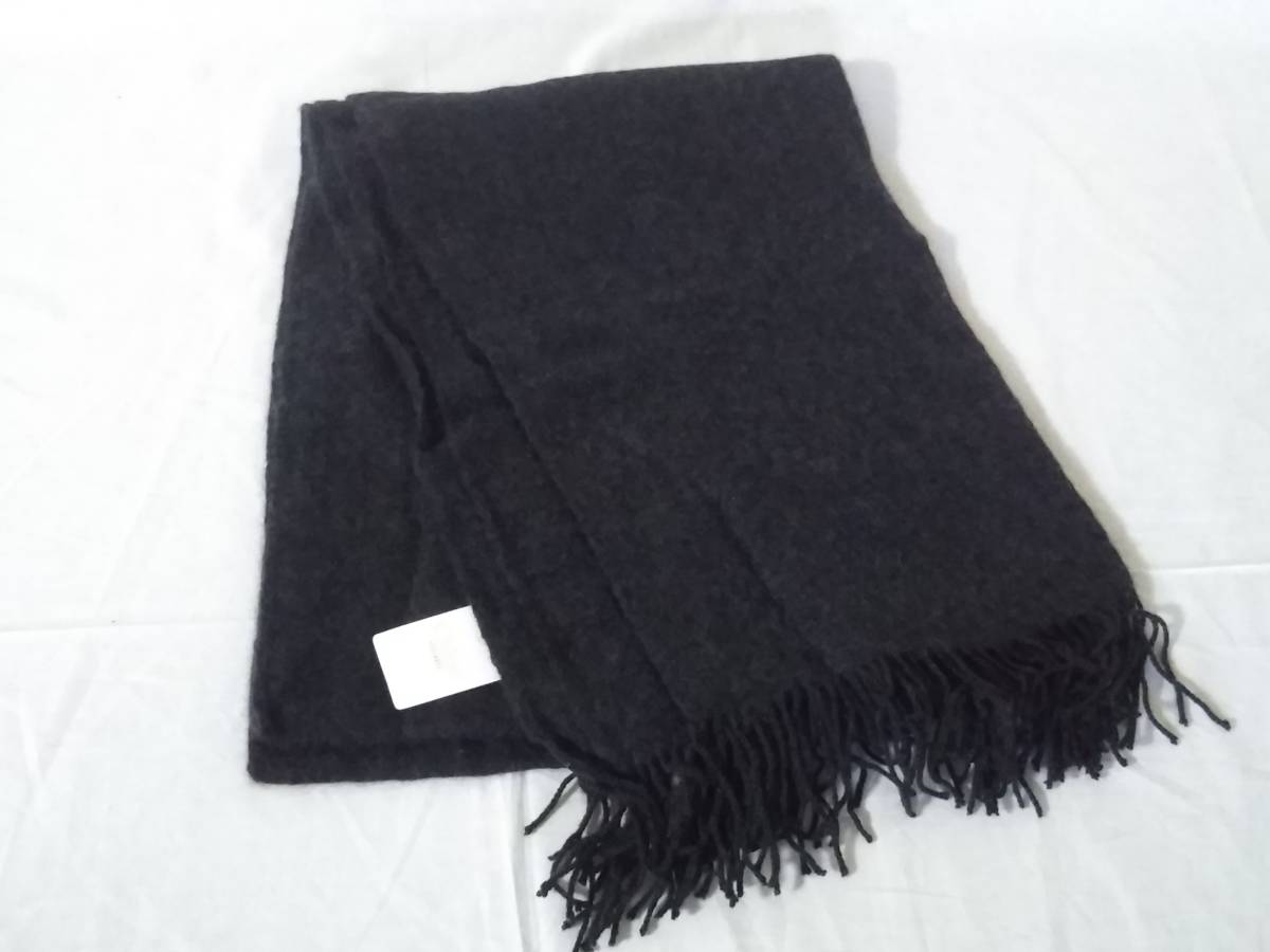 ★未使用★Chloe クロエ/ストール/カシミヤ 100％/W60×L167cm/ダークグレー/マフラー