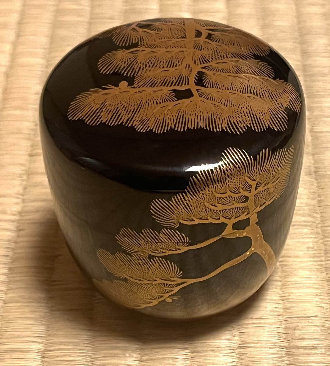 輪島塗 松 蒔絵 大棗 作家 清瀬一光 茶道具 骨董(棗)｜売買された 