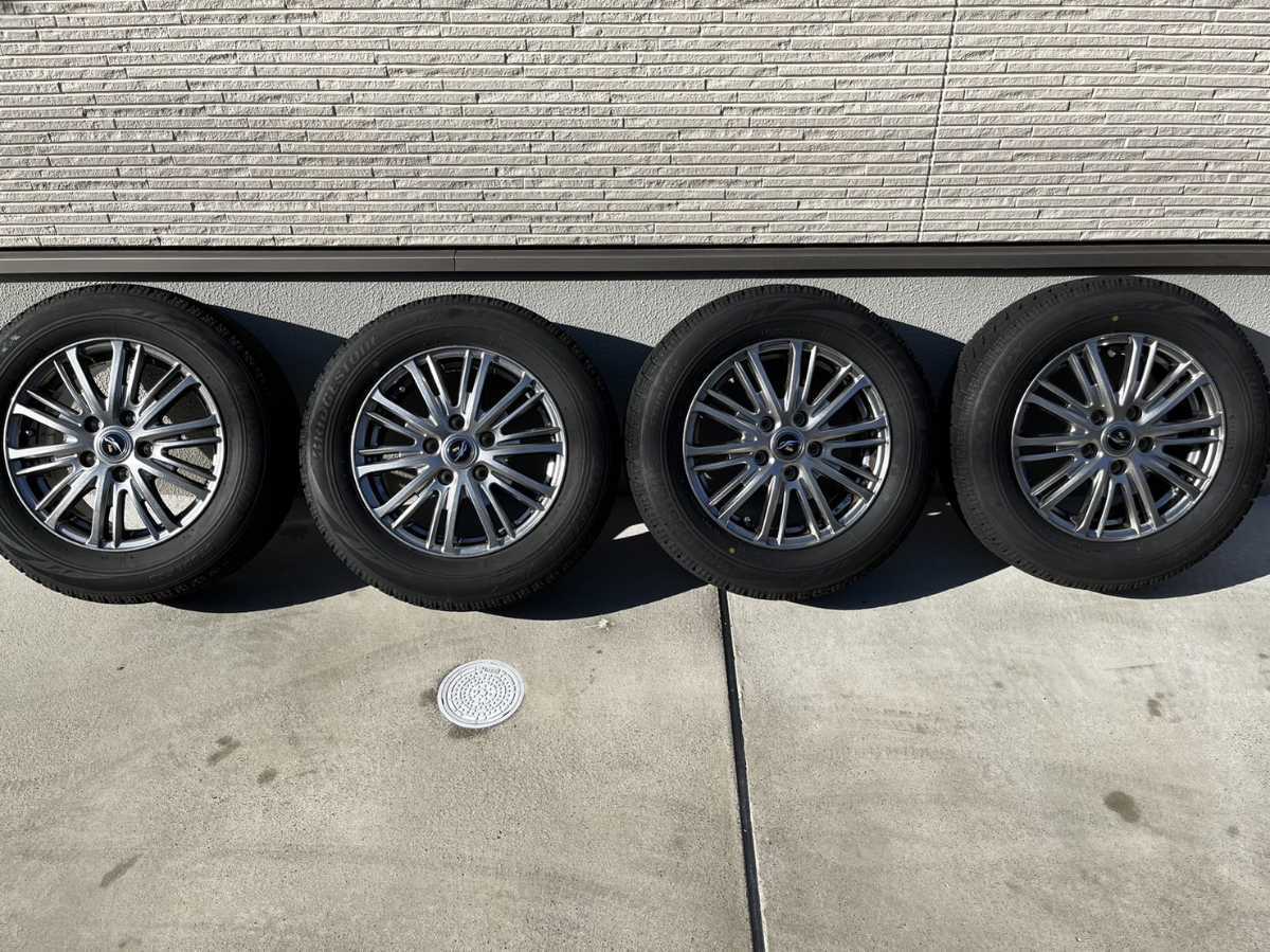 ブリヂストンVRX195／65R15　PCD114.3　インセット53?　ホイール4本セット2本20年/2本16年　ステップワゴン