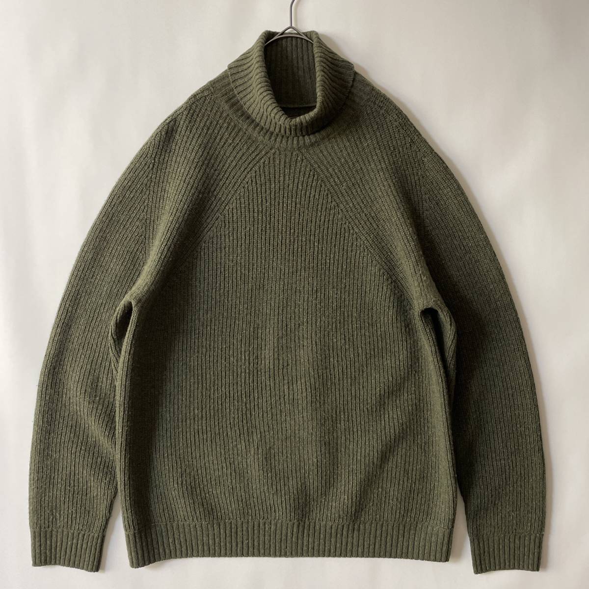 FREEMANS SPORTING CLUB size/3 日本製 hd フリーマンズスポーティングクラブ F.S.C. タートルネックリブニットセーター ハイネック カーキ