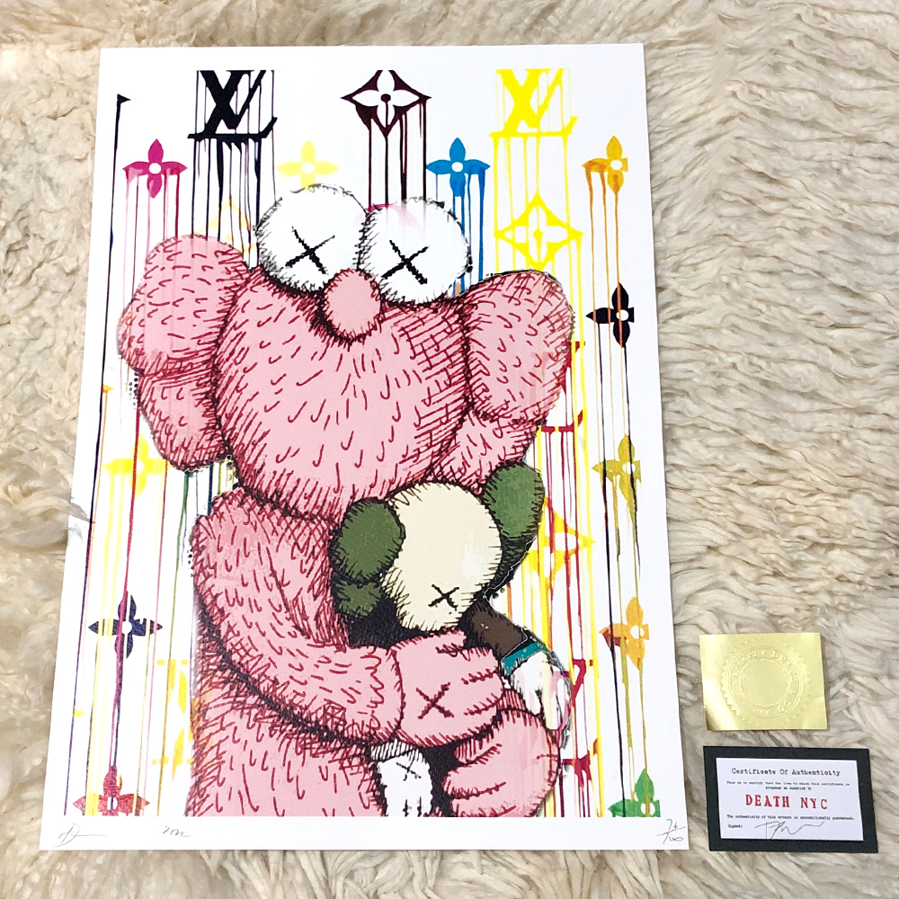 DEATH NYC 世界限定100枚 KAWS カウズ COMPANION ルイヴィトン 