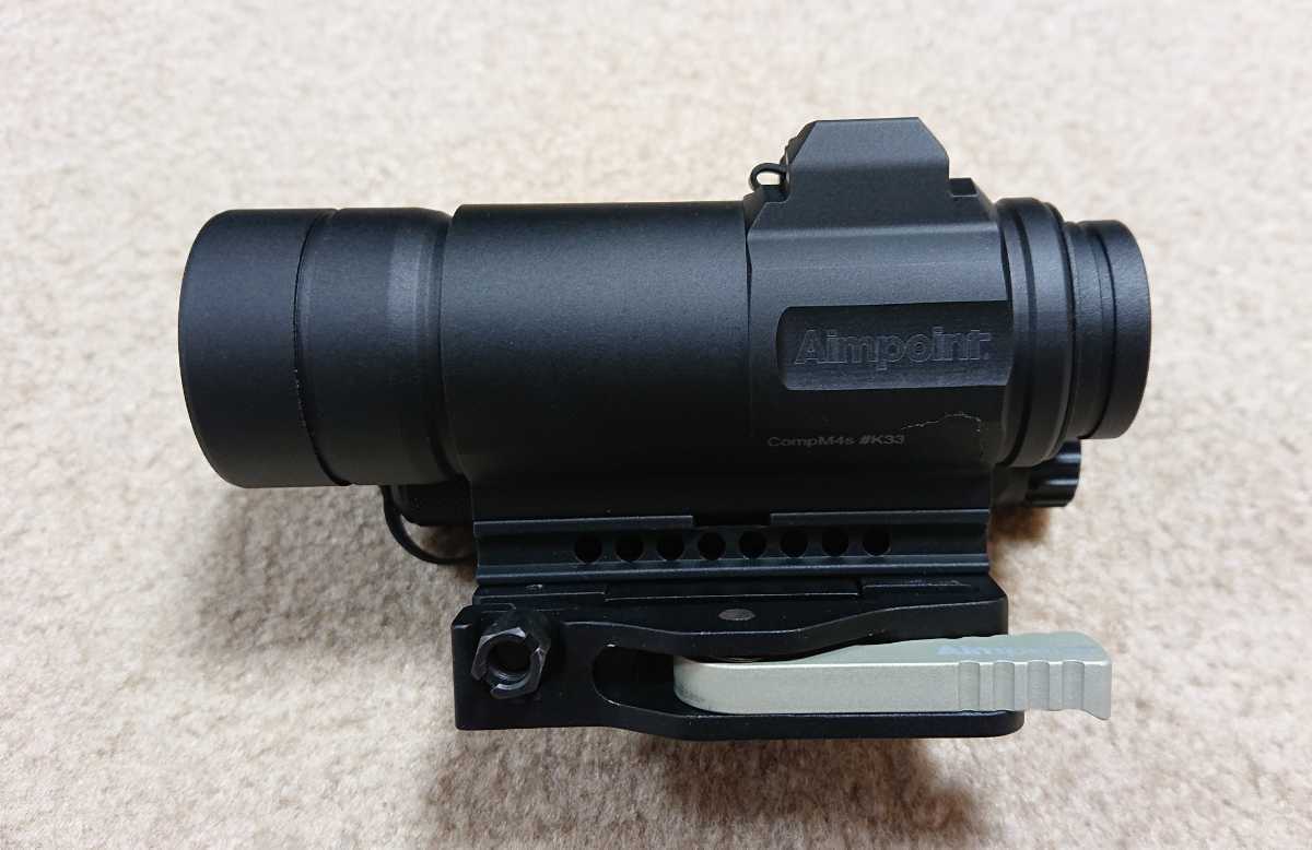 実物 Aimpoint Comp M4s LRP Mount + エクステンションスペーサー 