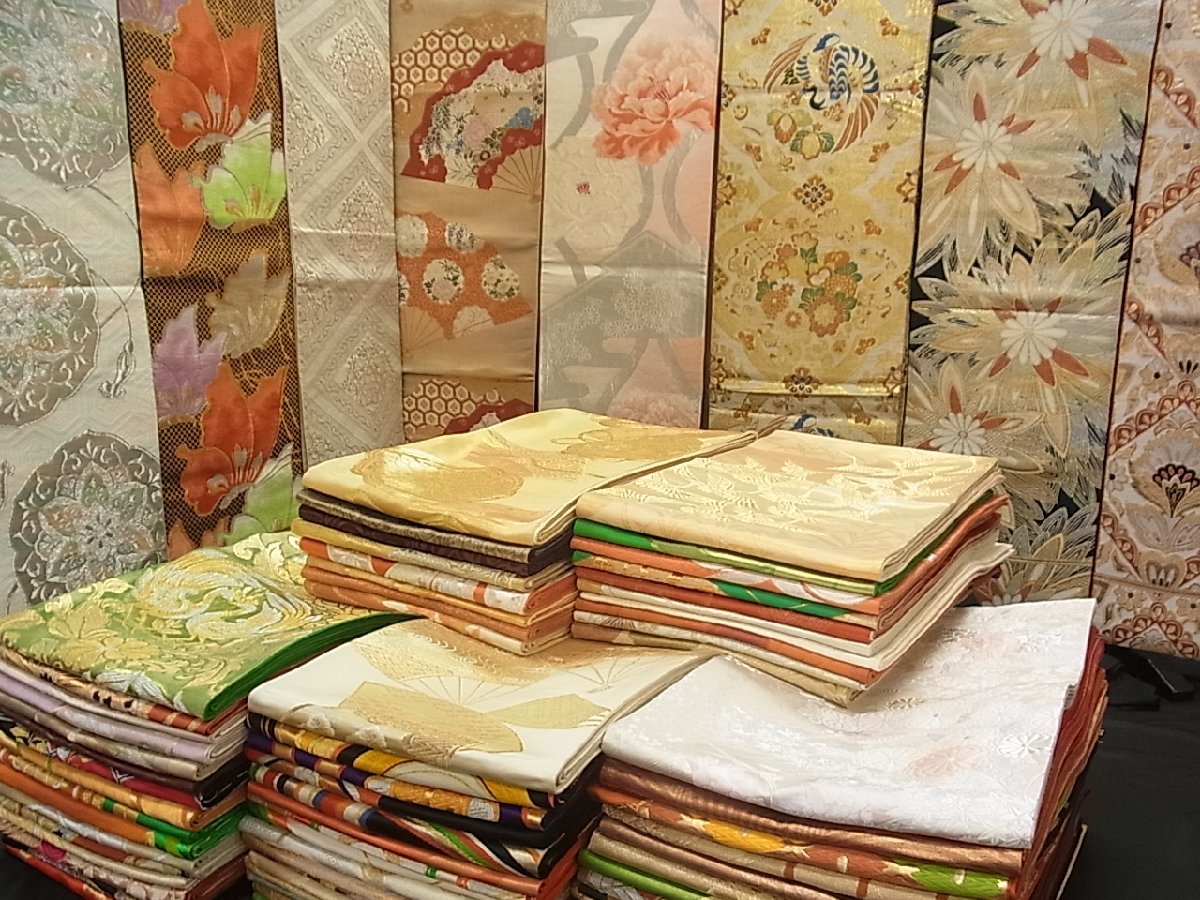 まとめて100点 西陣 袋帯 鶴 鳳凰 平和屋本店□1円 平和 尾長