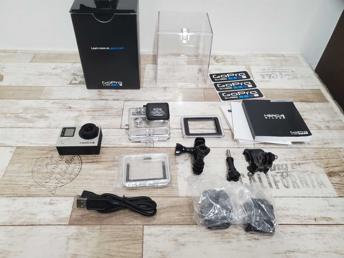 良品 GoPro HERO4 SILVER ウェアラブルカメラ ゴープロヒーロー４ シルバー