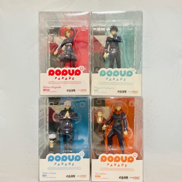 【送100】1円～ グッドスマイルカンパニー POPUP PARADE 呪術廻戦 五条悟 虎杖悠仁 伏黒恵 釘崎野薔薇 4点セット