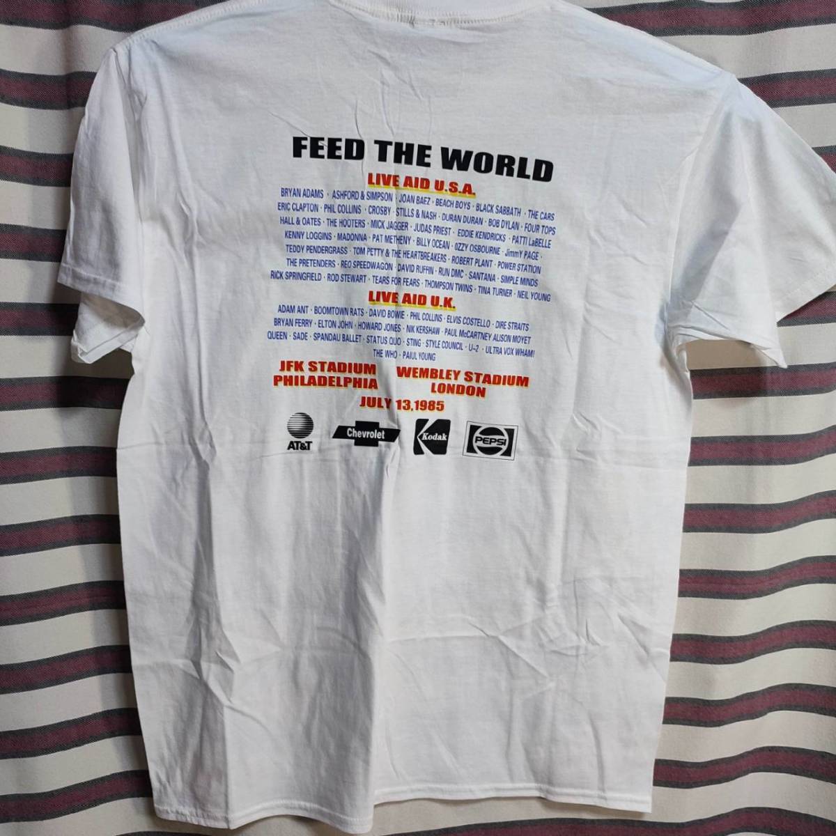 LIVE AID ライブエイドTシャツ【Mサイズ】木村拓哉さん着用バック 