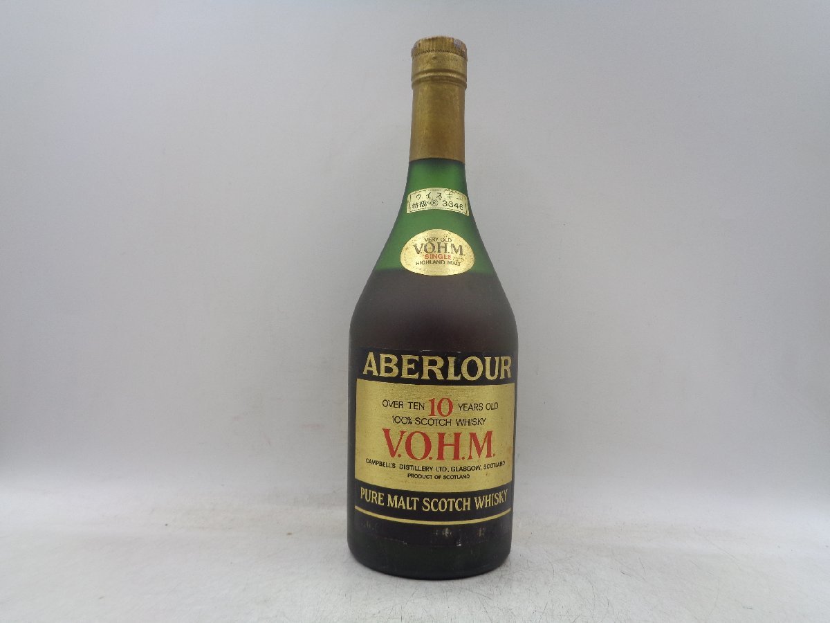 ABERLOUR VOHM 10年 アベラワー スコッチ ウイスキー 特級 未開封 古酒