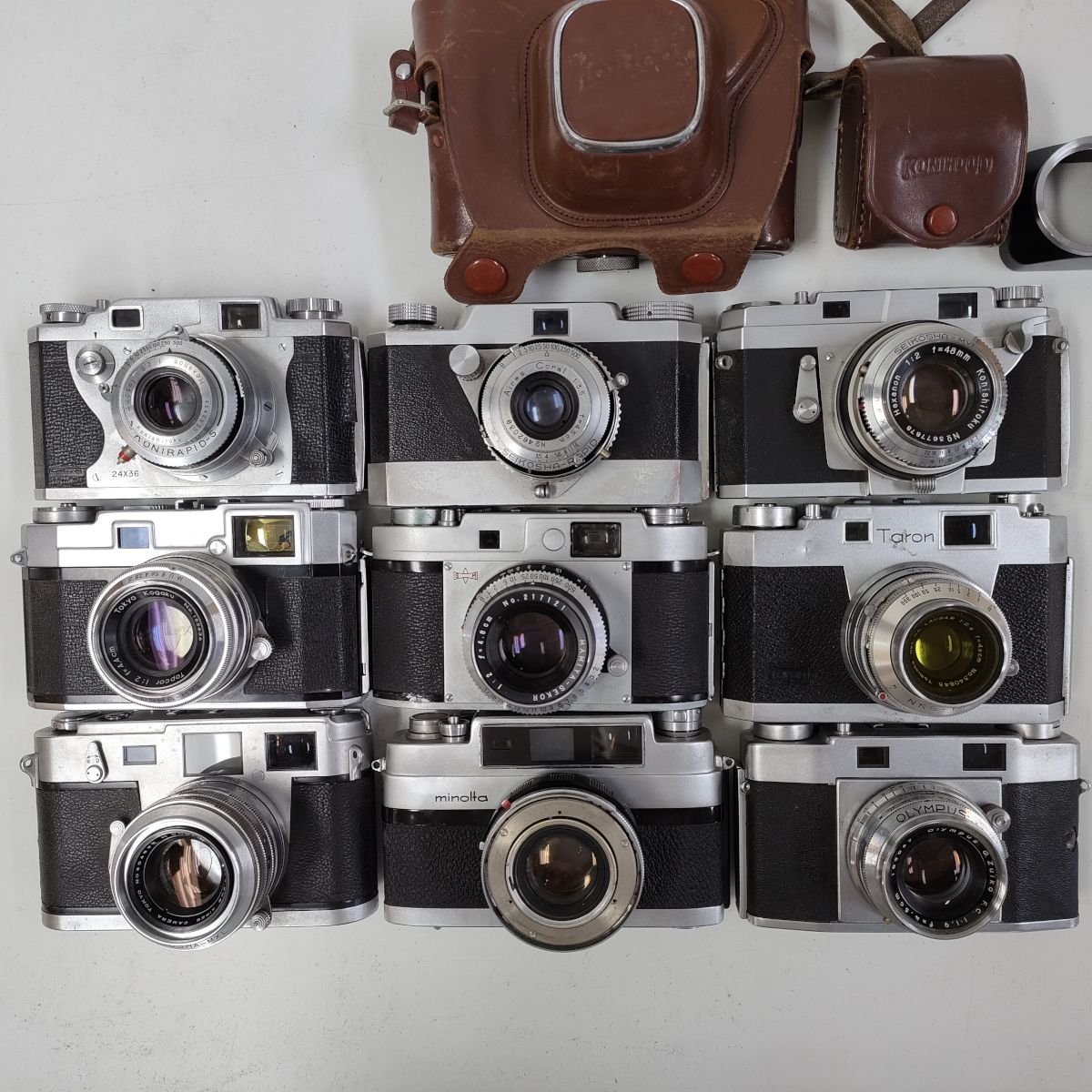 Konica Ⅲ ， Topcon 35-L ， Mamiya 35 ， Minolta V2 他 レンジファインダー 23点セット まとめ ●ジャンク品 [5527TMC]