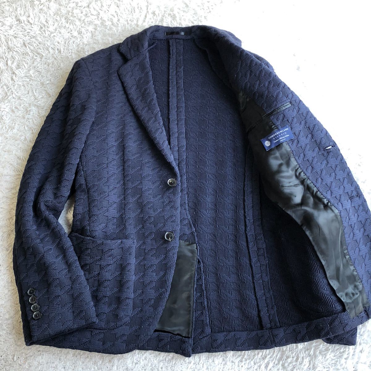トゥモローランド ピルグリム 厚手 ニット ジャケット ストレッチ 46 M 