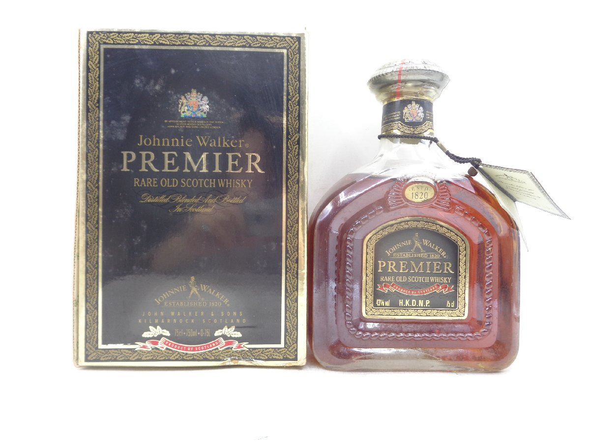 注目! ジョニーウォーカープレミア レアオールド 750ml 43% 箱付き 