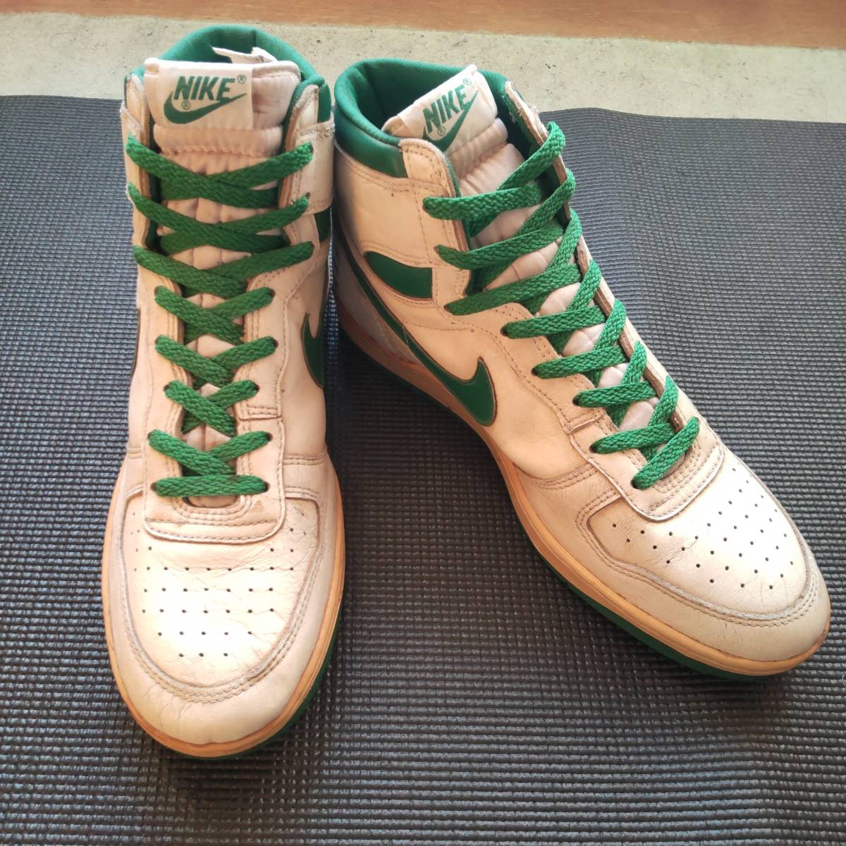 アシックス 安全靴 27.0cm ハイカットゴアテックス NIKE1985年 ビックナイキ 13 デッドストック 希少グリーン Bignike