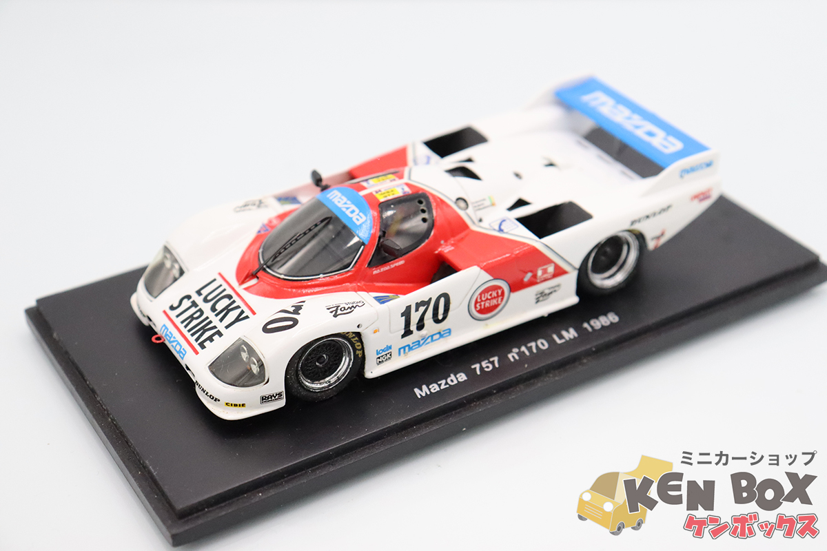 USED S=1/43 Spark スパーク S0640 Mazda マツダ 757 n170 LM1986 外箱