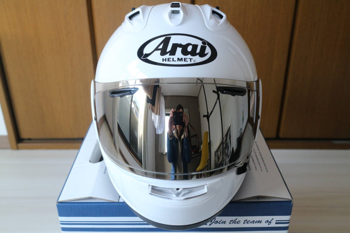 ☆美品☆Arai アライ RX-7X 61・62CM（XLサイズ）白 レーシング 