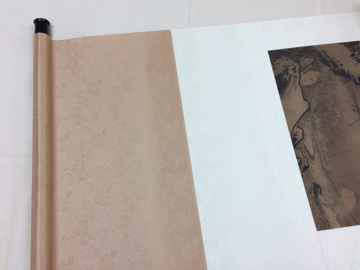 宋/馬遠/雪灘双鷺図/二玄社/巻子/額/掛軸/中国書画 - 徳川家康