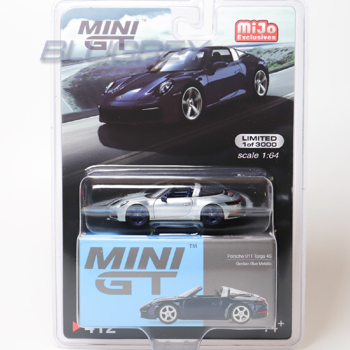【希少】 ポルシェ 911 メタルカー メタリックカー レア！チェイス】MINI GT 1/64 ポルシェ 911 タルガ 4S ゲンチアン