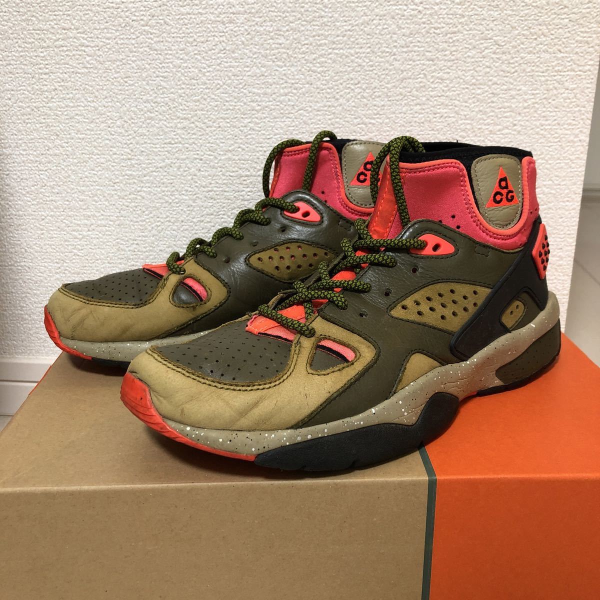 ナイキ ACG エア モワブ オリーブ グリーン オレンジ 28.0cm NIKE ACG 