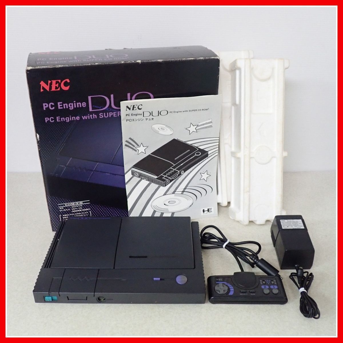 NEC PCエンジンミニ　本体セット ☆PCE PCエンジン DUO 本体 PI-TG8 AVケーブル欠品 PCEngine デュオ