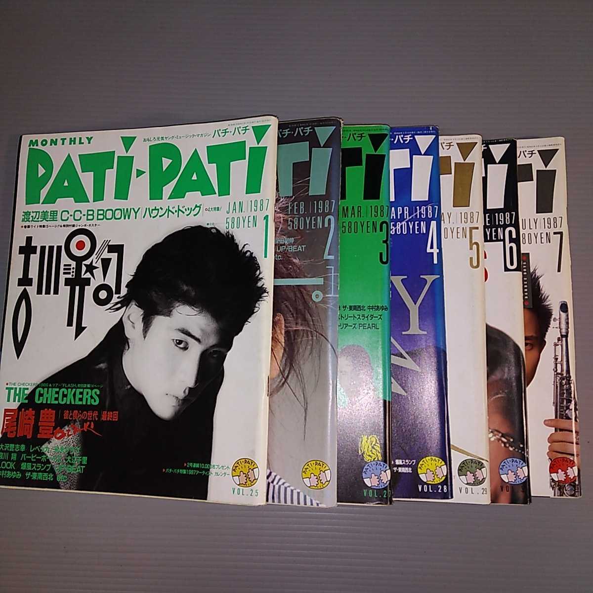 PATi・PATi 1987年1〜7月号　BOWY　C-C-B ポスター付 