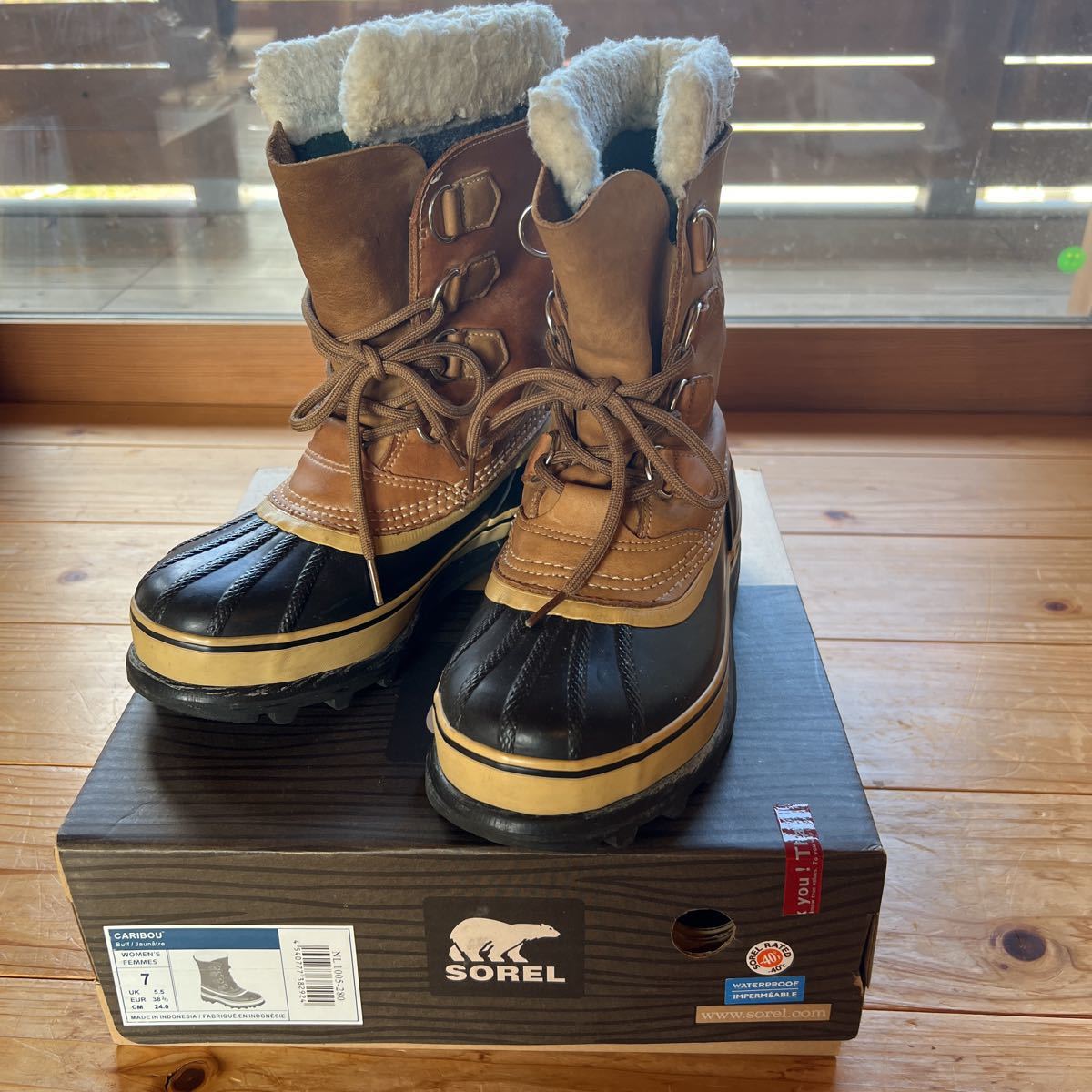 SOREL ソレル カリブー スノーブーツ 女性用24㌢即決あり ユース