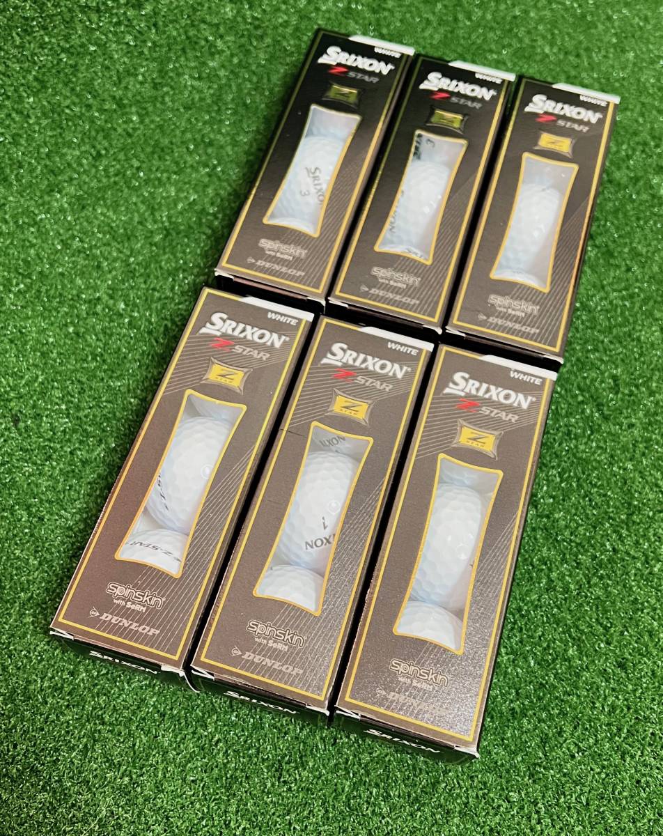 SRIXON【スリクソン】Z-STAR【ホワイト】2021年モデル　日本正規品 ６スリーブセット