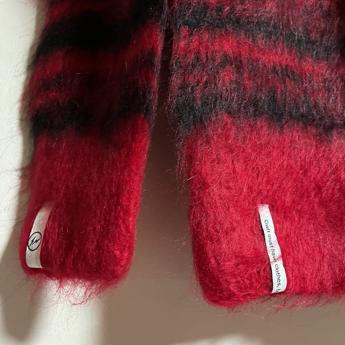 AKA SIX by Simon Barker x FRAGMENT MOHAIR JUMPER SCRAP size M 